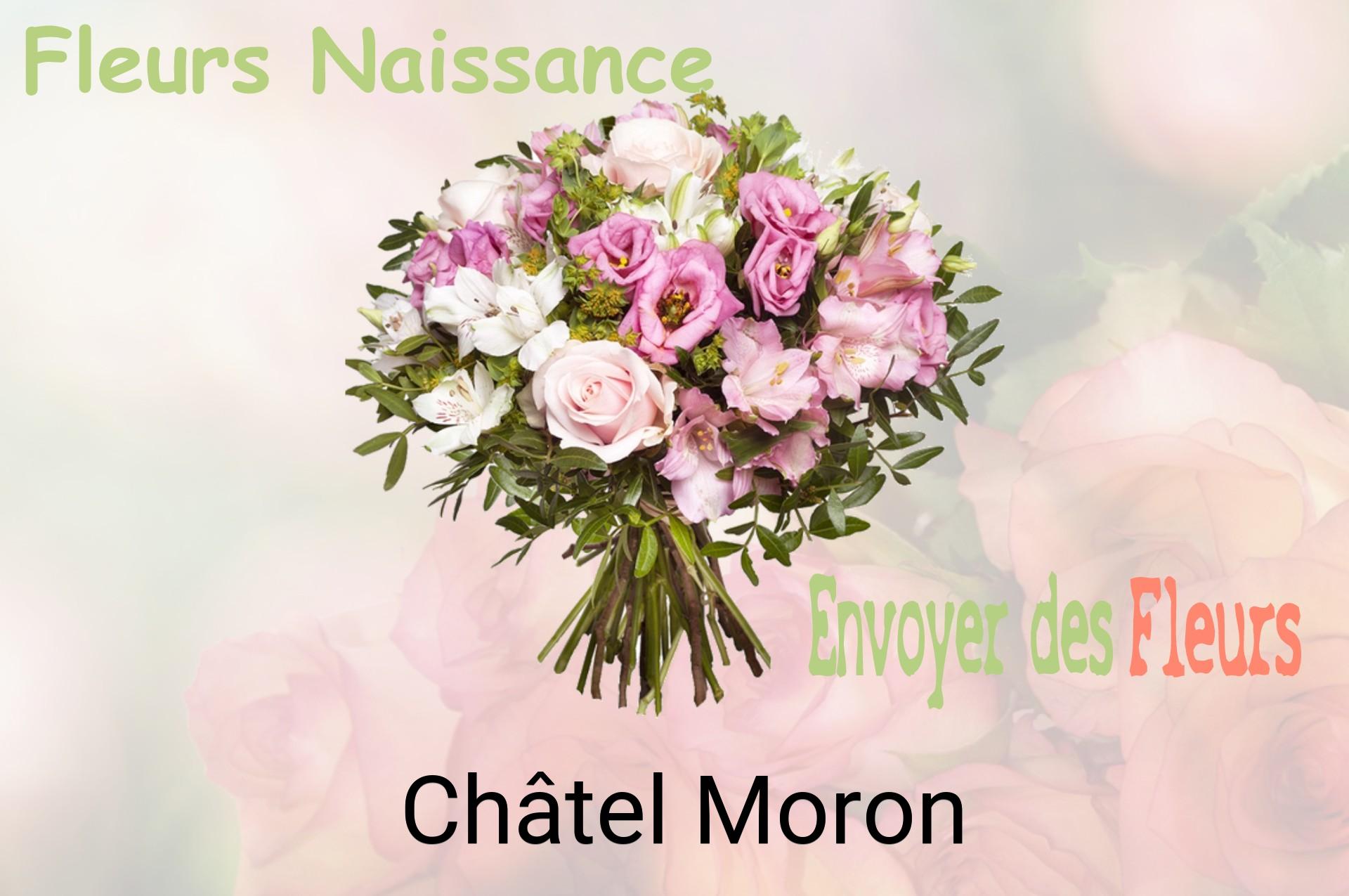 Bouquet de fleurs de naissance livré à Châtel-Moron